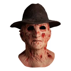 Trick Or Treat Studios Masks-A Nightmare on Elm Street 4: The Dream Master - Deluxe Freddy Krueger Mask with Fedora Hat