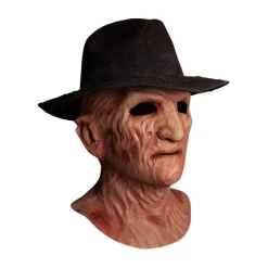 Trick Or Treat Studios Masks-A Nightmare on Elm Street 2: Freddy's Revenge - Deluxe Freddy Krueger Mask with Fedora Hat