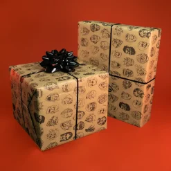 Trick Or Treat Studios Wrapping Paper|Home & Decor-Chamber of Horrors - Vintage Monster Masks Wrapping Paper