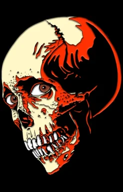 Trick Or Treat Studios Accessories & More-EVIL DEAD 2 - Poster Skull ENAMEL PIN