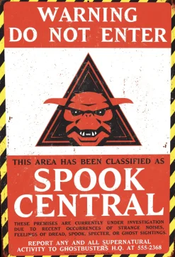 Trick Or Treat Studios Home & Decor|Collectibles-Ghostbusters - Spook Central Metal Sign