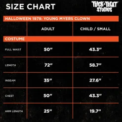 Trick Or Treat Studios Costumes & Props-Halloween - Young Michael Myers Clown Costume - Adult
