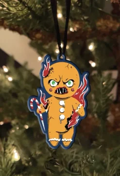 Trick Or Treat Studios Home & Decor-Holiday Horrors - Krampus - Gingerbread Man Metal Ornament
