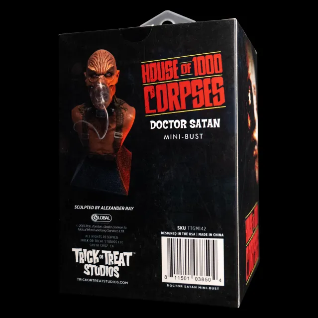 Trick Or Treat Studios Home & Decor|Collectibles-House of 1000 Corpses - Dr. Satan Mini Bust