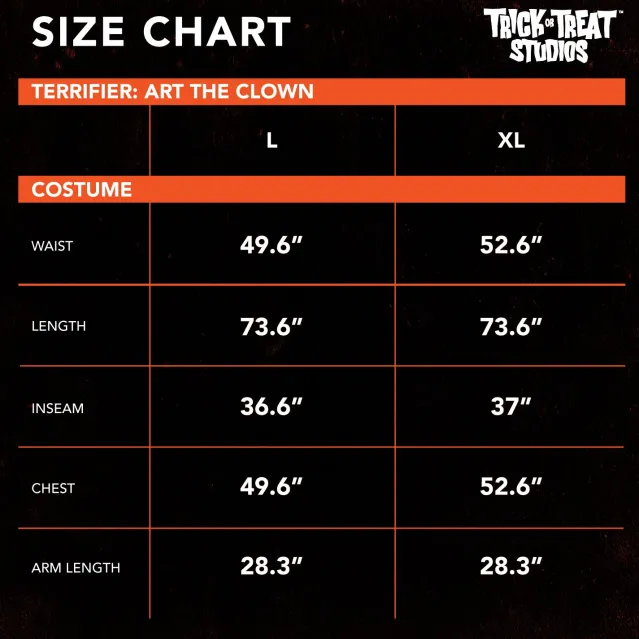 Trick Or Treat Studios Costumes & Props-Terrifier - Art the Clown Costume
