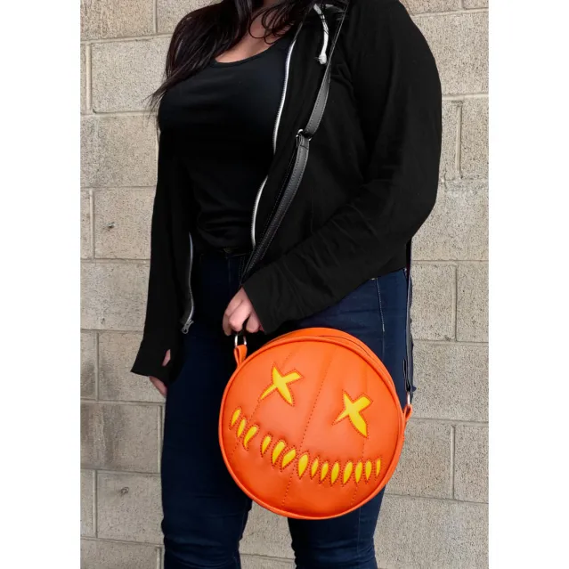 Trick Or Treat Studios Accessories & More-Trick r Treat Sam O Lantern Bag - Lit (Yellow)